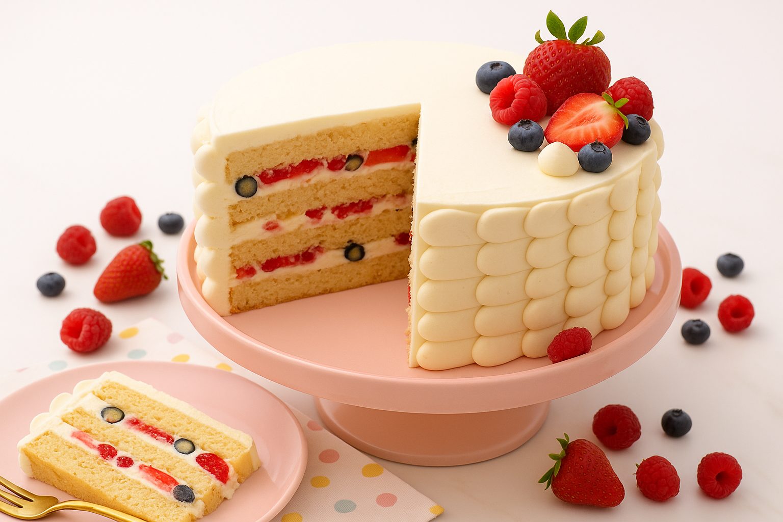 Decadent Berry Chantilly Cake with Mascarpone Frosting Recipe 16 ecadent Berry Chantilly Cake with Mascarpone Frosting