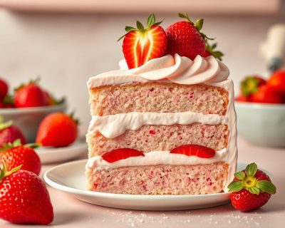 Delicious Fresh Strawberry Cake Recipe with Strawberry Buttercream 24 Delicious Fresh Strawberry Cake Recipe with Strawberry Buttercream