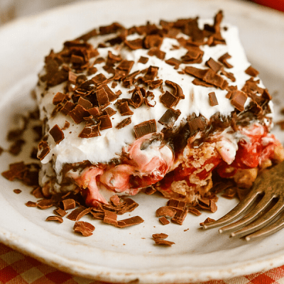 No-Bake Chocolate Cherry Lush: Layered Dessert Recipe 11 Chocolate Cherry Lush